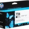 Картридж HP №728 (3WX25A) оригинальный для HP DesignJet T730/ T830, матовый черный, 130 мл.