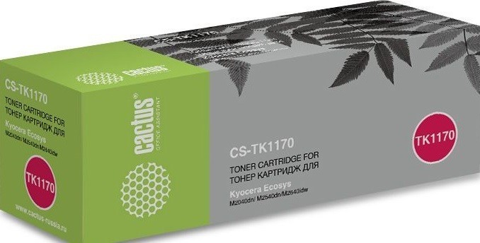 Картридж Cactus TK-1170 (CS-TK1170) для Kyocera Ecosys M2040dn/ M2540dn/ M2640idw, чёрный 7200 стр.
