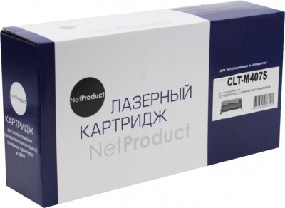 Тонер-картридж NetProduct (N-CLT-M407S) для Samsung CLP-320/ 320n/ 325/ CLX-3185, M, 1K