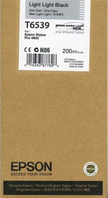 EPSON C13T653900 Stylus Pro 4900 Ink Cartridge (200ml) : Light Light Black