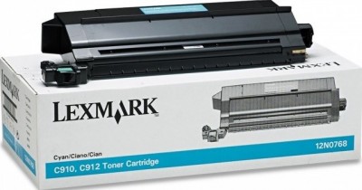 12N0768 оригинальный картридж Lexmark для принтера Lexmark C910/912, cyan