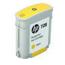 Картридж HP №728 (F9J61A) оригинальный для HP DesignJet T730/ T830, желтый, 40 мл.