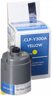 Картридж NV Print CLP-Y300A Yellow для Samsung CLP-300, CLP-300N, CLX-2160, CLX-2160N, CLX-3160FN, CLX-3160N желтый 1000 копий совместимый