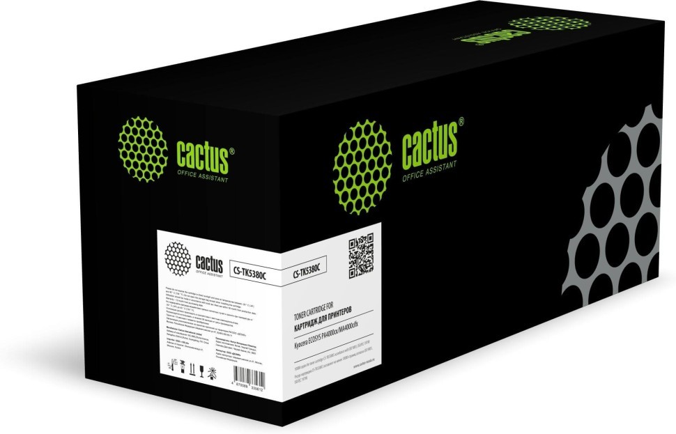 Картридж Cactus TK-5380C (CS-TK5380C) Cyan для Kyocera ECOSYS PA4000cx/ MA4000cix, голубой, 10000 стр.