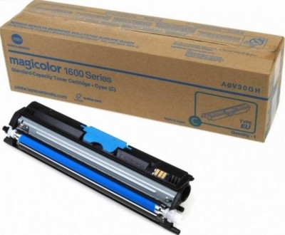 Konica-minolta A0V30GH Тонер-картридж, Cyan {mc1600W/1650EN/1680MF/1690MF (1500стр.)}