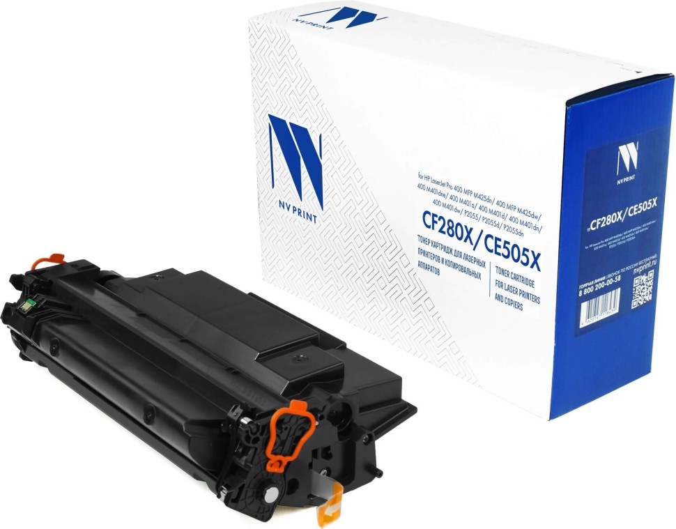 Картридж NV Print CF280X/ CE505X для принтеров HP LaserJet Pro M401d/ M401dn/ M401dw/ M401a/ M401dne/ MFP-M425dw/ M425dn/ P2055/ P2055d/ P2055dn/ P2055d, 6900 страниц