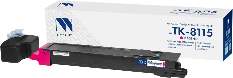Картридж NVP TK-8115 Magenta для Kyocera EcoSys-M8124/ EcoSys-M8130, 6000 страниц