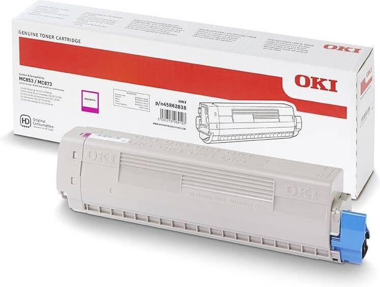 Картридж OKI 45862850/ 45862838 оригинальный для Oki MC853/ MC873/ MC883, пурпурный, 7300 стр.
