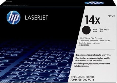 CF214X (14X) оригинальный картридж HP для принтера HP LaserJet Enterprise 700 M712n/ M712dn/ M712xh/ M725dn/ M725f/ M725z/ M725z+ black, 17500 страниц