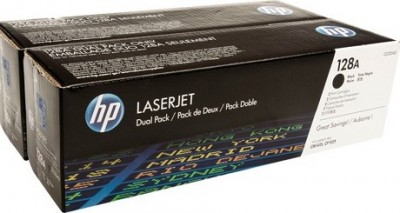 CE320AD (128A) оригинальный картридж HP для принтера HP Color LaserJet Pro CP1525N/ CP1525NW/ CM1415 mfp black, двойная упаковска 2*2000 страниц