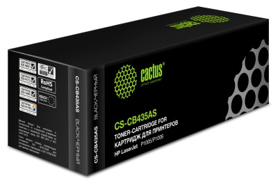 Cactus CB435AS Картридж (CS-CB435AS) для HP LJ P1005/ P1006, 1 500 стр.