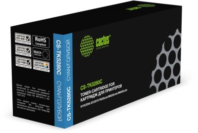 Картридж Cactus TK-5280C (CS-TK5280C) Cyan для Kyocera Ecosys P6235cdn/ M6235cidn/ M6635cidn, голубой, 11000стр.