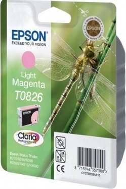 Картридж Epson C13T11264A10 / C13T08264A T0826, Т11264 7,5ml светло-пурпурный 440 копий в технологической упаковке