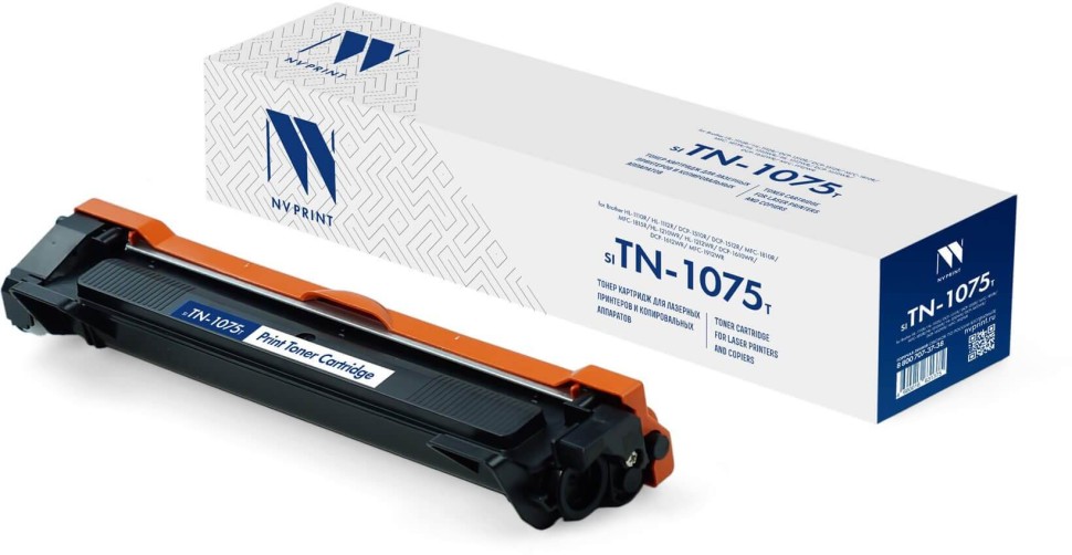 Картридж NV Print TN-1075 (NV-TN-1075T) для принтеров Brother HL-1110R/ 1112/ 1210WR/ 212/ DCP-1510R/ 1512/ 1610WR/ 1612/ MFC-1810R/ 1815/ 1912WR, 1000 страниц