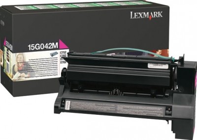 15G042M оригинальный тонер-картридж Lexmark для принтера Lexmark C752/762, magenta