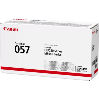 Картридж Canon 057 (3009C002) оригинальный для Canon i-SENSYS MF443dw/ MF445dw/ MF446x/ MF449x/ LBP223dw/ LBP226dw/ LBP228x, black, 3 100 страниц