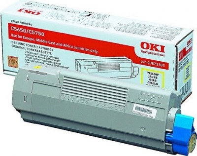 Картридж OKI C5650/5750 (43872321/43872305) желтый 2к