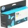Картридж HP №728 (F9J65A) оригинальный для HP DesignJet T730/ T830, желтый, 130 мл.