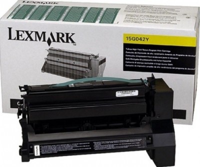 15G042Y оригинальный тонер-картридж Lexmark для принтера Lexmark C752/762, yellow