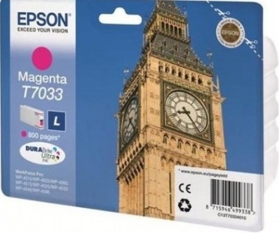 EPSON C13T70334010 Картридж для EPSON WF PRO WP4015/WP4025/WP4095/WP4515/WP4525/WP4535/WP4545 (MAGENTA), 800 стр.