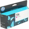 Картридж HP №728 (F9J66A) оригинальный для HP DesignJet T730/ T830, пурпурный, 130 мл.