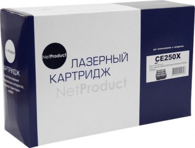 Картридж NetProduct (N-CE250X) для HP CLJ CP3525/ CM3530, Восстановленный, Bk, 10,5K
