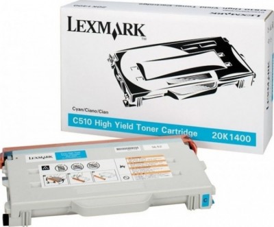 20K1400 оригинальный картридж Lexmark для принтера Lexmark C510 cyan, 6600 страниц