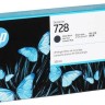 Картридж HP №728 (F9J68A) оригинальный для HP DesignJet T730/ T830, матовый черный, 300 мл.