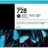 Картридж HP №728 (F9J68A) оригинальный для HP DesignJet T730/ T830, матовый черный, 300 мл.