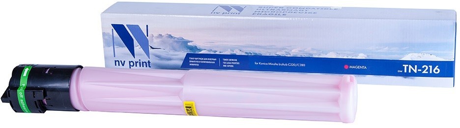 Картридж NV Print TN-216 Пурпурный для принтеров Konica Minolta bizhub C220/ C280, 26000 страниц