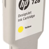 Картридж HP №728 (F9K15A) оригинальный для HP DesignJet T730/ T830, желтый, 300 мл.