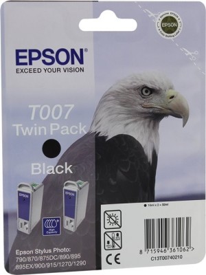 Картридж T007 Epson ST COL 870/1270 черный ТЕХН (1147)