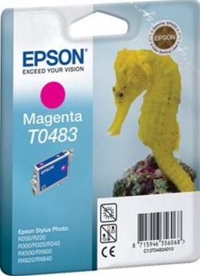 Картридж T0483 Epson ST R200/300/RX500 пурпур ТЕХН (8904) C13T04834010