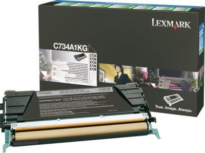 C734A1KG оригинальный картридж Lexmark для принтера Lexmark c73x/x73x return program, black, 8000 страниц