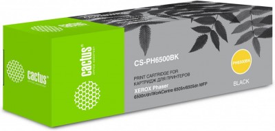 106R01604 Картридж Cactus CS-PH6500BK для принтеров Xerox 6500/6505 черный (3 000 стр.)