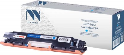 Картридж NV Print CE311A/ 729 Голубой для принтеров HP LaserJet Color Pro 100 M175a/ M175nw/ CP1025/ CP1025nw/ Canon i-SENSYS LBP7010C/ LBP7018С, 1000 страниц