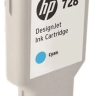 Картридж HP №728 (F9K17A) оригинальный для HP DesignJet T730/ T830, голубой, 300 мл.