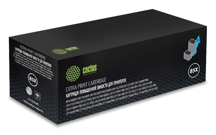 Картридж Cactus CE285X (CS-CE285X-MPS) для HP LJ M1130 MFP/ M1132MFP Pro/ P1102s Pro/ P1103 Pro, увеличенный, 3000 стр.