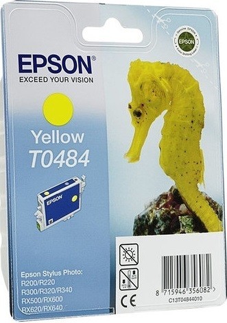 Картридж T0484 Epson ST R200/300/RX500 желт ТЕХН (8905) C13T04844010 