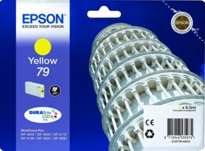 EPSON C13T79144010  Картридж 79 желтый для WF-5110DW/WF-5620DWF