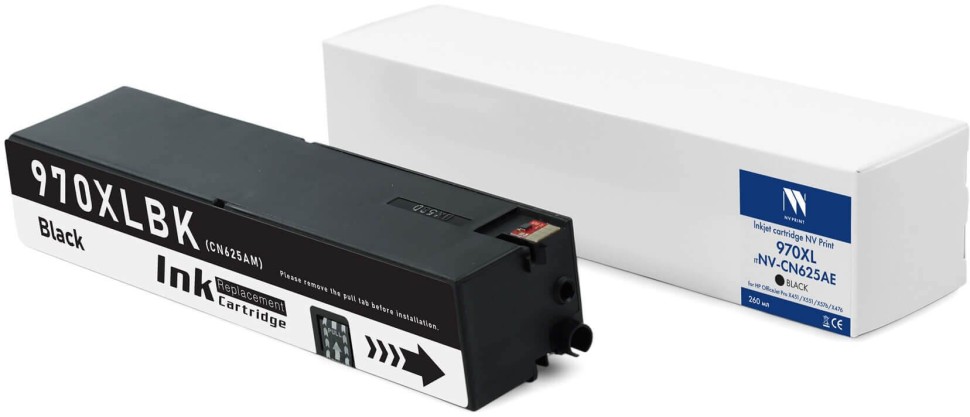 Картридж NV Print №970XL (NV-CN625AE) Black для HP OfficeJet Pro X451/ X476/ X551/ X576, чёрный, увеличенный, 260 мл