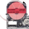 Картридж Cactus LK-4RBP (CS-LK4RBP) для Epson LabelWorks LW300/ LW400 /LW700/ LW600P/ LW1000P/ K400/ Z700/ Z900, чёрный на красном, 12мм х 9м