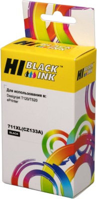 Картридж Hi-Black (HB-CZ133A) для HP DJ T120/ T520, №711XL, 73 мл., Bk