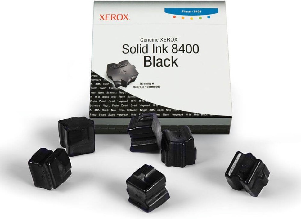 Картридж XEROX PHASER 8400 (108R00608) черный (6шт.) 