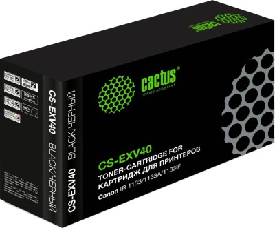 Картридж Cactus C-EXV40 (CS-EXV40) для Canon ImageRunner 1133/ 1133A/ 1133iF, чёрный, 6000 стр.