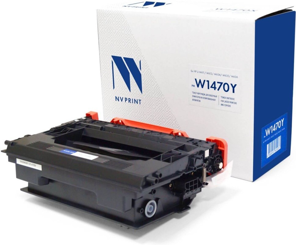 Картридж NV Print W1470Y (NV-W1470Y) для HP LaserJet Enterprise M610dn/ 611dn/ 612dn/ MFP M634/ 635, увеличенный, 42000 стр.