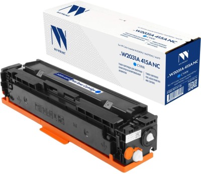 Картридж NV Print W2031A 415A (NV-W2031A-415ACNC) Cyan (без чипа) для HP Color LaserJet Pro M479/  M454/ M480/ M455, голубой, 2100 стр.