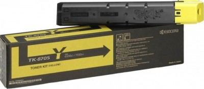 TK-8705Y (1T02K9ANL0) оригинальный картридж Kyocera для принтера Kyocera TASKalfa 6550ci/7550ci yellow (30 000 стр)