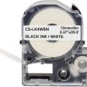 Картридж Cactus LK-4WBN (CS-LK4WBN) для Epson LabelWorks LW300/ LW400 /LW700/ LW600P/ LW1000P/ K400/ Z700/ Z900, чёрный на белом, 12мм х 9м