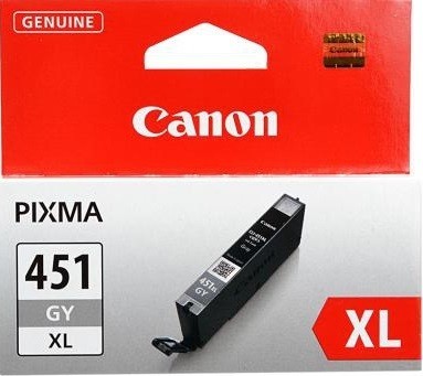 6476B001 Canon CLI-451XLGY Картридж для PIXMA iP7240, MG5440, 6340, Серый, 780стр.